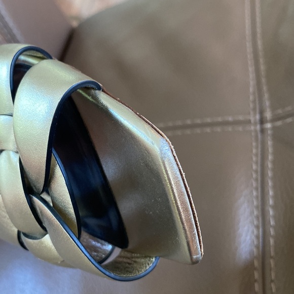 YSL tribute leather slides in Gold, size 39 - Picture 6 of 15